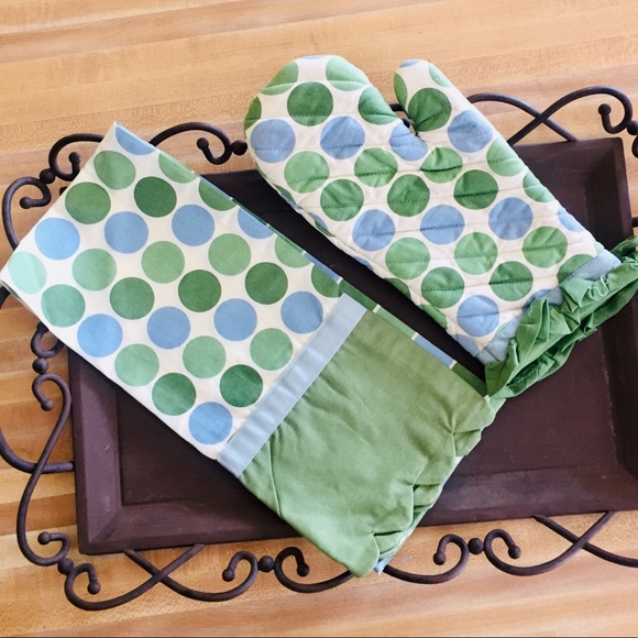 SL@H 3pc Continental Kitchen Set Apron, Mitt Towel - Picture 2 of 3